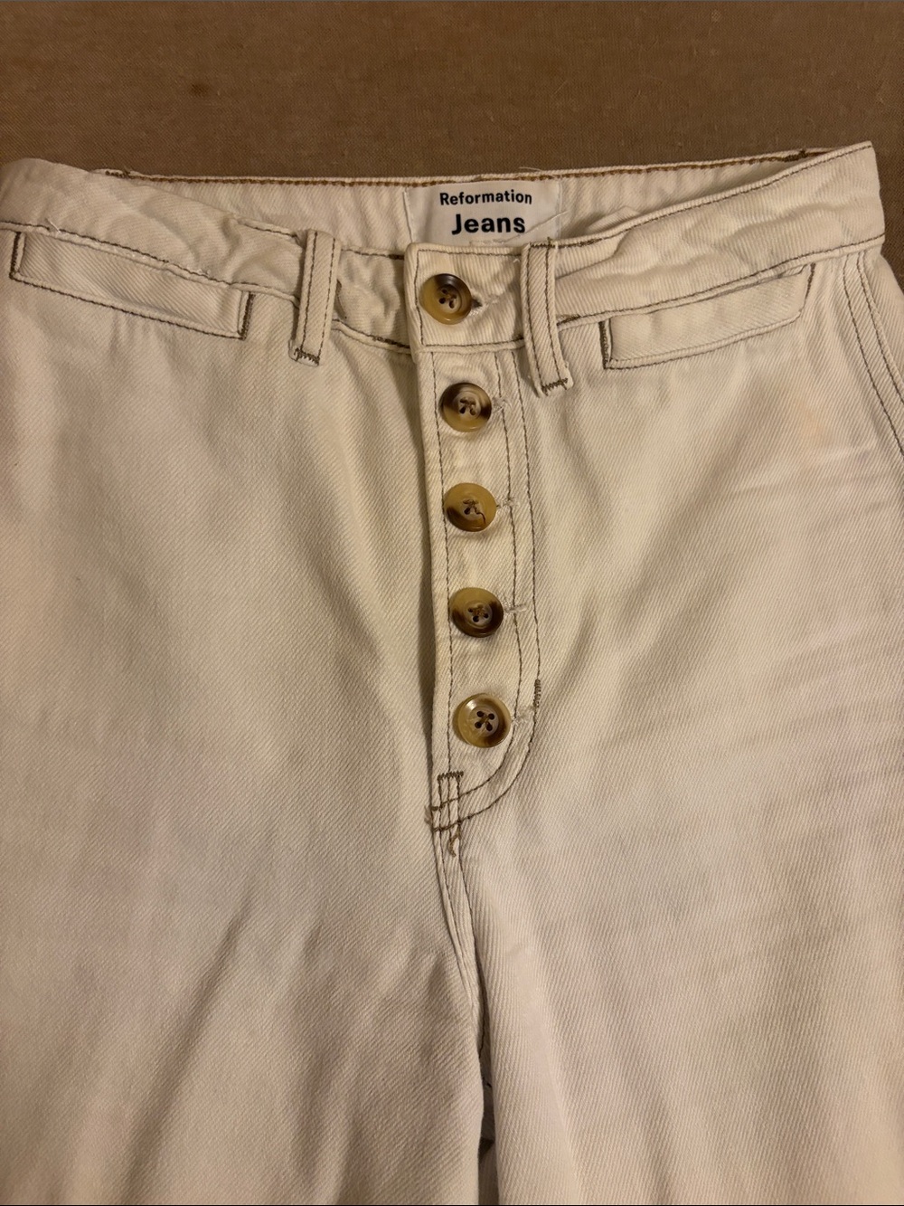 Reformation High Rise Wide Leg Jeans - Picture 2 of 5